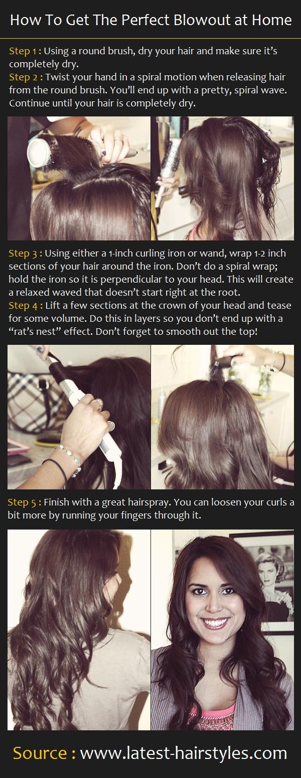 How To Get The Perfect Blowout at Home Hairstyles How To