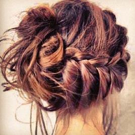 Messy Braided Updo Hairstyles How To