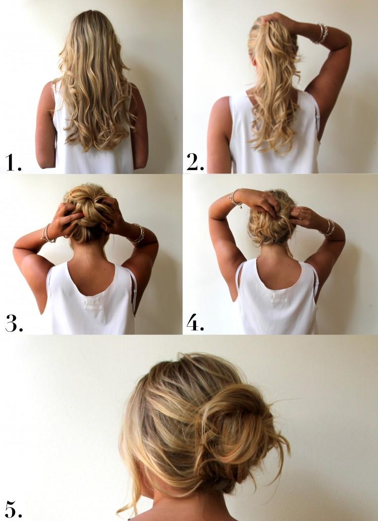 How To Pin Hairstyle Bun Messy Up 82
