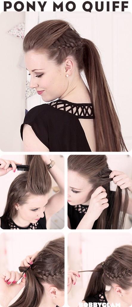 Mohawk Ponytail Quiff Hairstyles How To