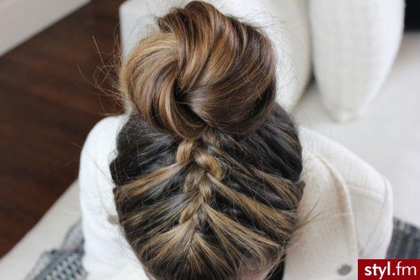 Reverse French Braid Bun Hairstyles How To