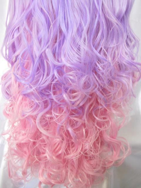 Curly Cotton Candy Hair Hairstyles How To