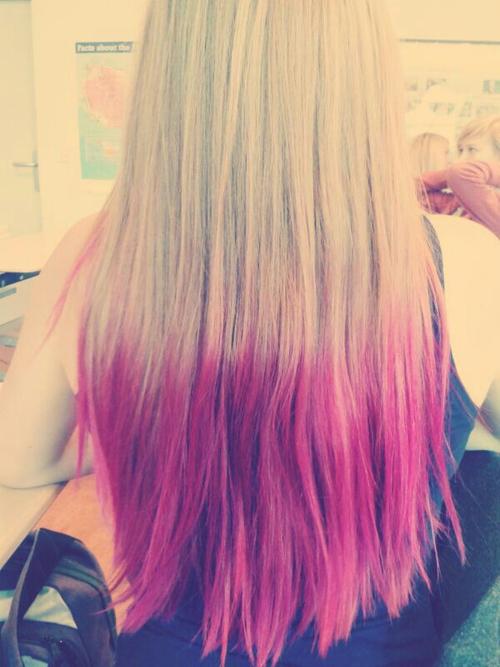 Pink Dip Dye Hairstyles How To