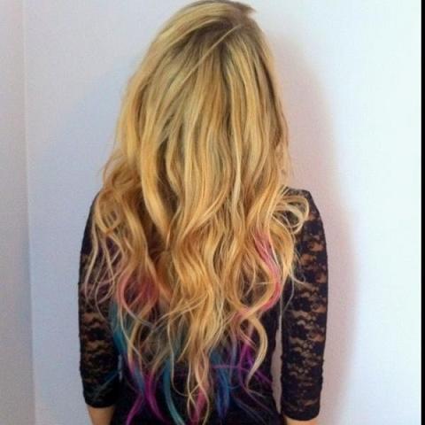 Rainbow Tips Hairstyles How To