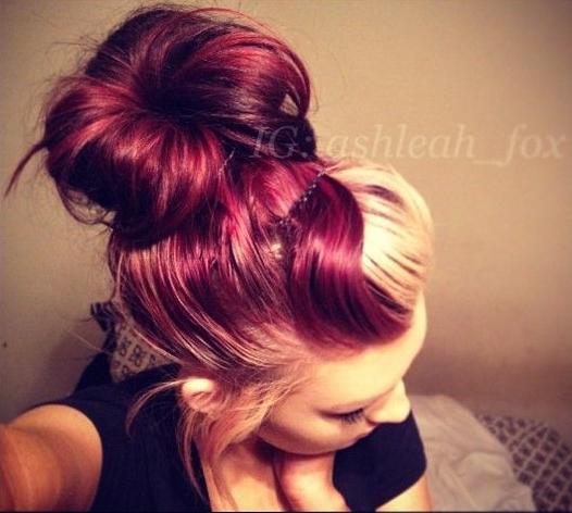 Red Messy Bun Hairstyles How To
