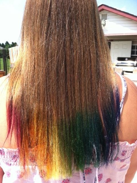 Rainbow Tips Hairstyles How To