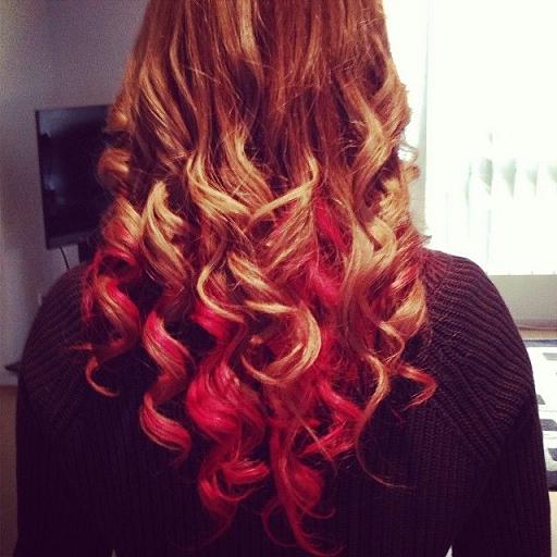 Blonde Red Tips Hairstyles How To