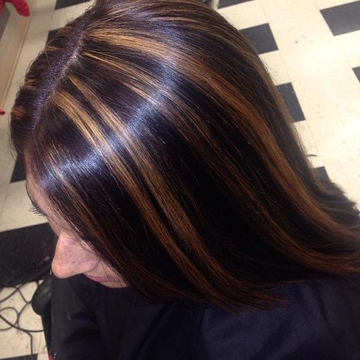 Straight Dark Brown Hair With Highlights Find Your Perfect