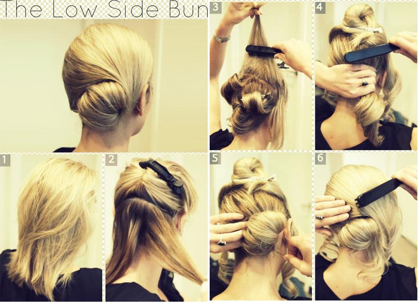 Low Side Bun Hairstyles How To