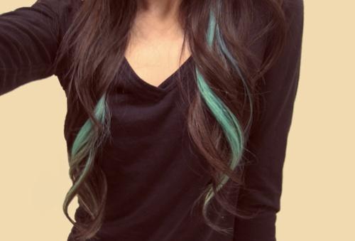 Brown with Turquoise | Hairstyles How To
