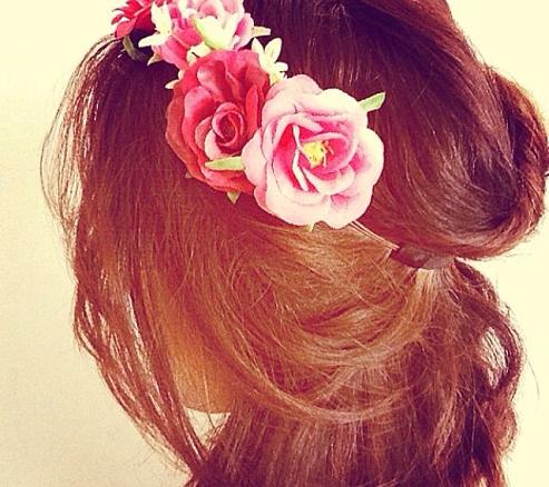 Headband Flower Updo Hairstyles How To