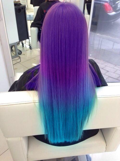 Purple Blue Dyed Hair | Hairstyles How To