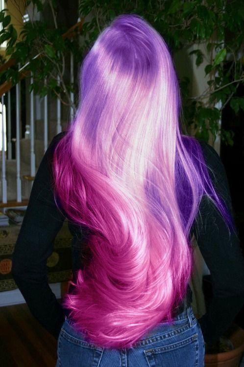 Purple Pink Hair Colors Hairstyles How To