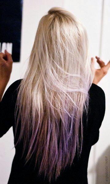 Purple Ends Hairstyles How To