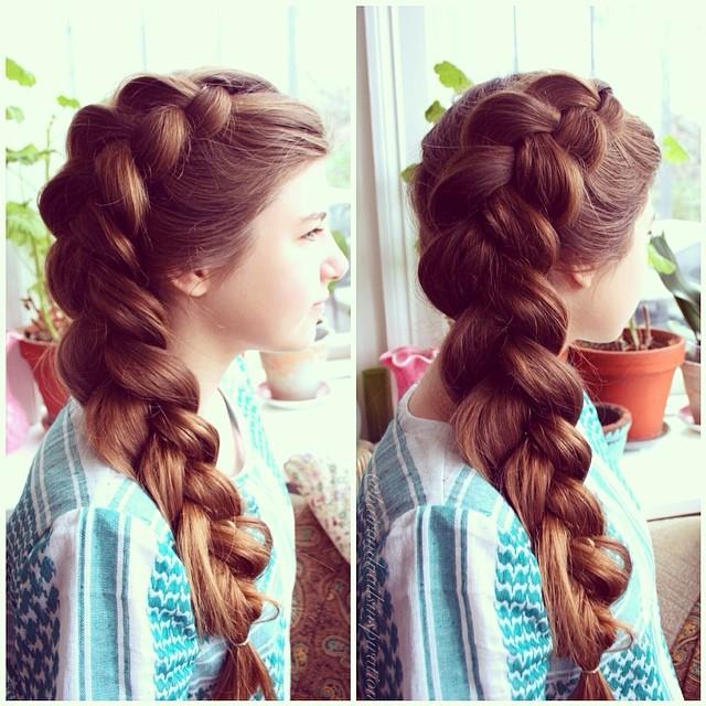 Pancaked Dutch Braid Hairstyles How To