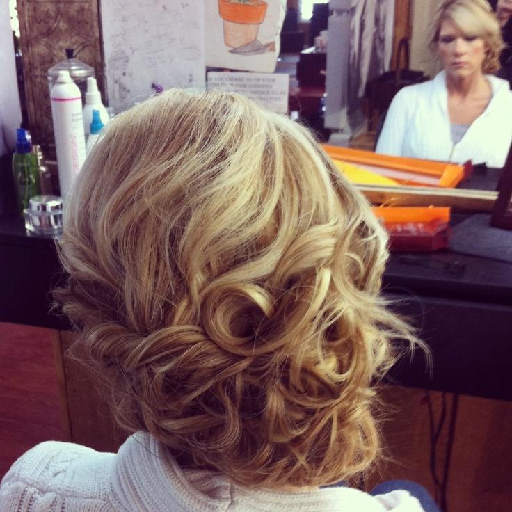 Curly Side Swept Updo Hairstyles How To