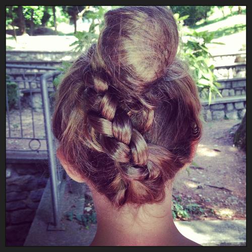 Braid in Back & Bun - Hairstyles How To