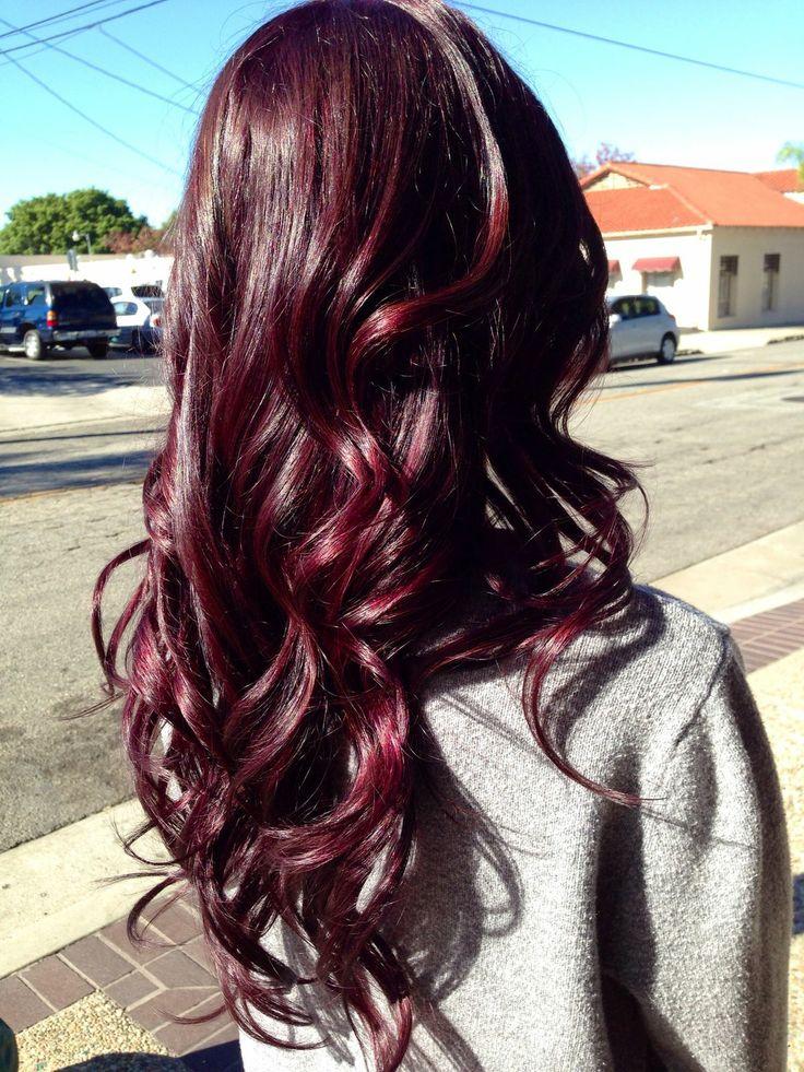 Burgundy Hair color Hairstyles How To