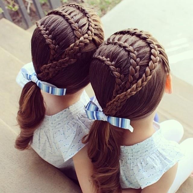 Sister Braids & Bow  Hairstyles How To